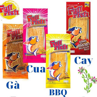 Snack cá full fish vị cay, bbq, cua 70g
