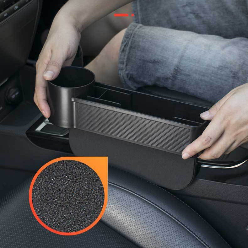 Khay đựng đồ khe ghế cao cấp - đa năng xe hơi