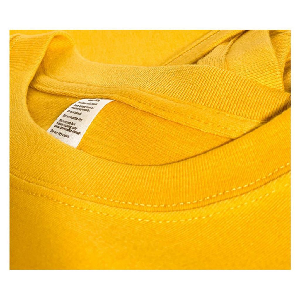 Áo phông áo thun unisex nam nữ màu vàng nhạt100% cotton mềm mịn mùa hè siêu mát đủ size đủ màu đến 3XL