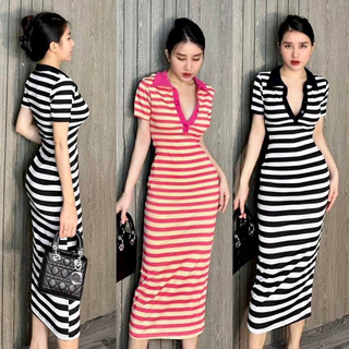 (40kg-52kg) ĐẦM NỮ THỜI TRANG THUN GÂN - MAXI THUN GÂN ĐẦM BODY NỮ TÔN DÁNG