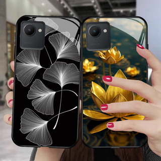 Ốp lưng realme c30, c30s mặt kính cường lực cao cấp, sáng bóng