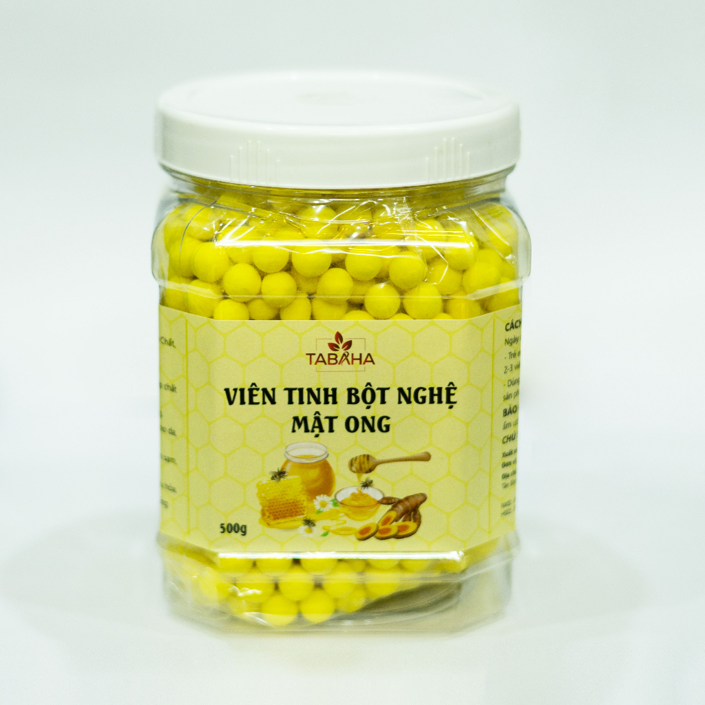 Viên Tinh Bột Nghệ Sữa Ong Chúa Mật Ong Tabaha 500g/hộp