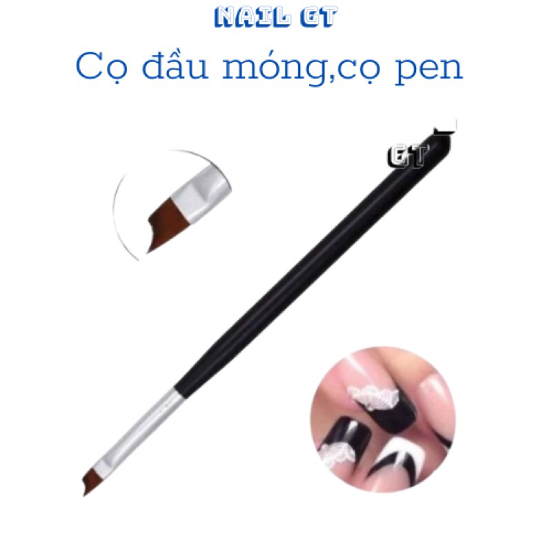 Cọ đầu móng trắng cán gỗ