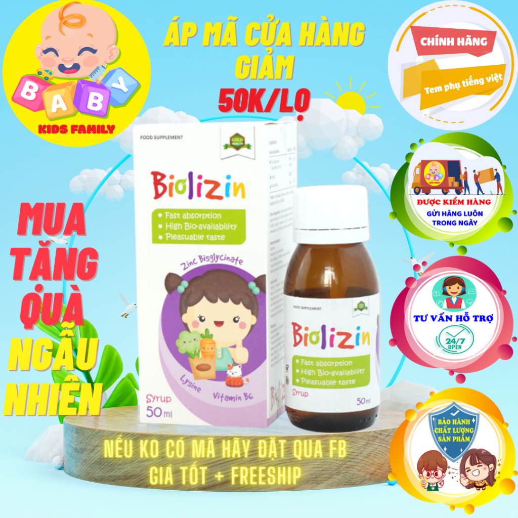 Kẽm hữu cơ Biolizin Aplicaps by clover 50ml 1 lọ