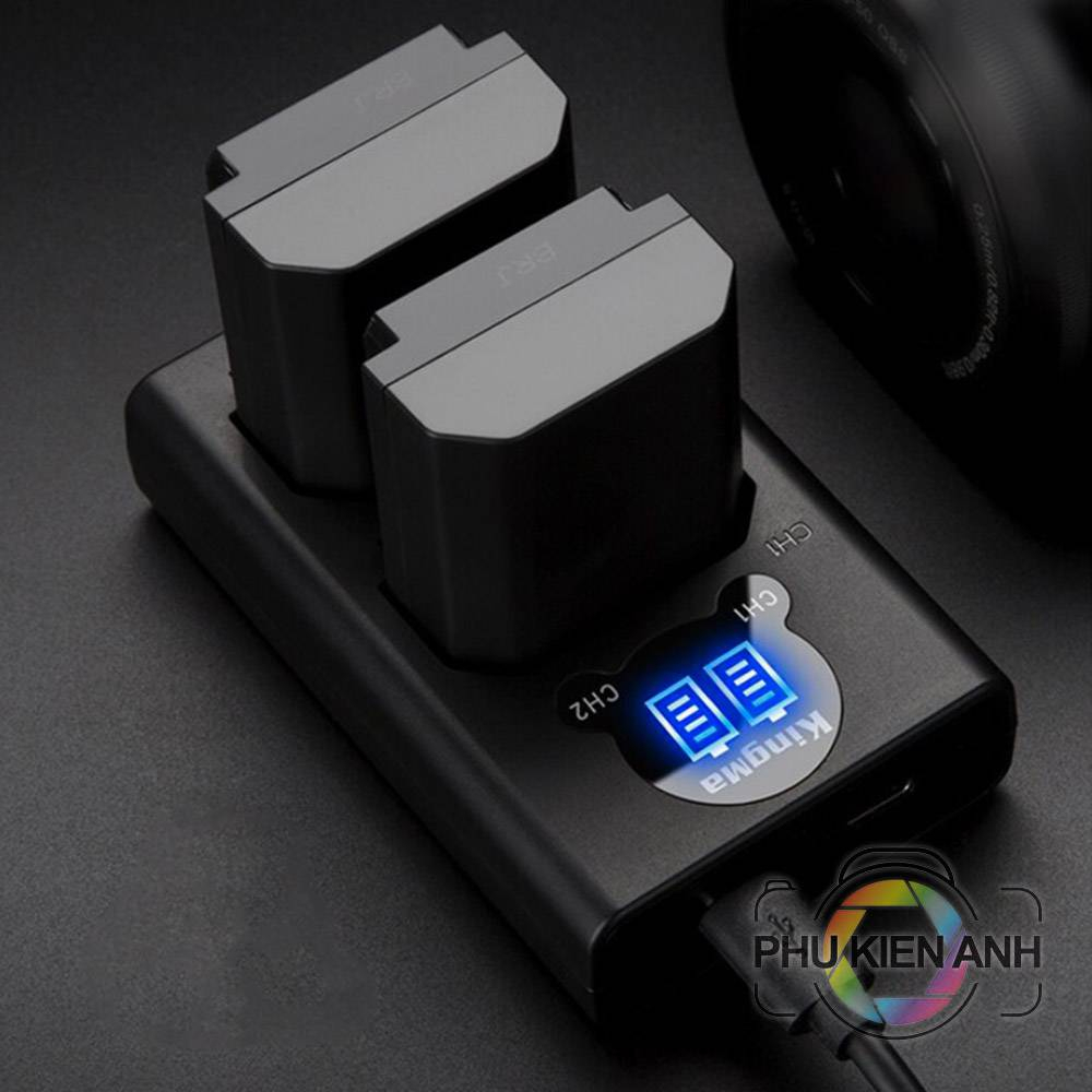 Combo 2 pin 1 sạc đôi cho Nikon EN-EL14 chính hãng kingma