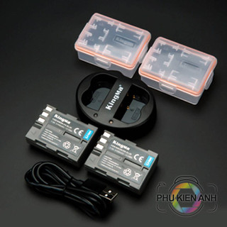 Combo 2 pin 1 sạc đôi cho Nikon EN-EL3E chính hãng kingma