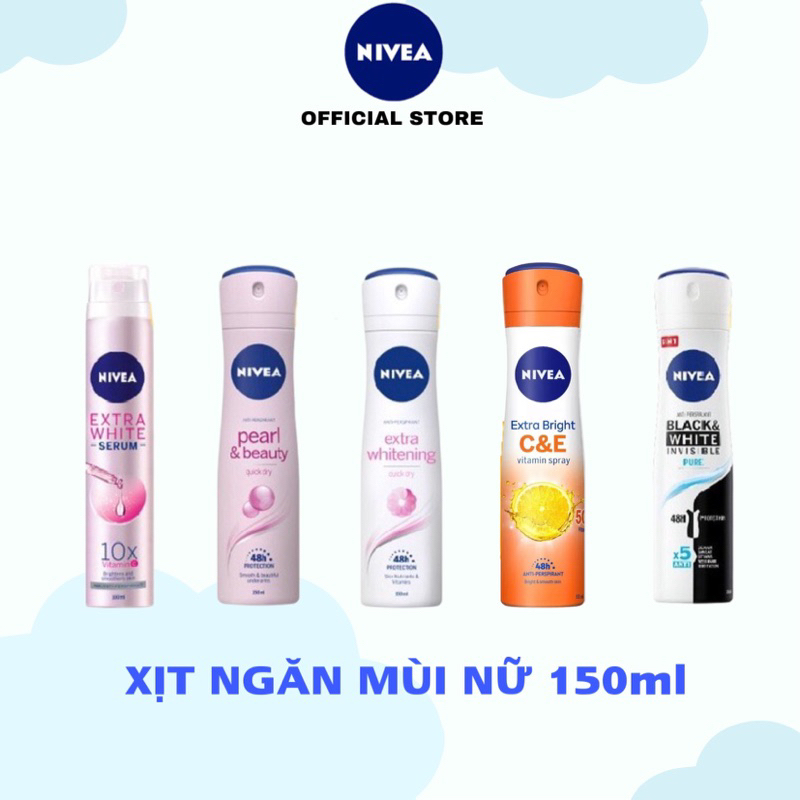 Xịt ngăn mùi nữ Nivea 150ml