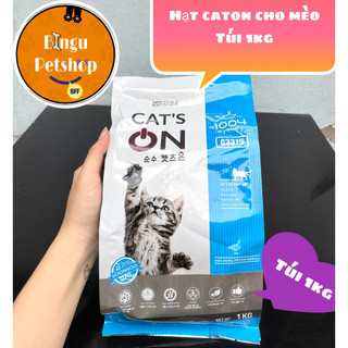 Hạt Cho Mèo Cat On Túi 1Kg - Cats On Hàn Quốc Chất Lượng - Đạm Cao - Hỗ Trợ Dinh Dưỡng