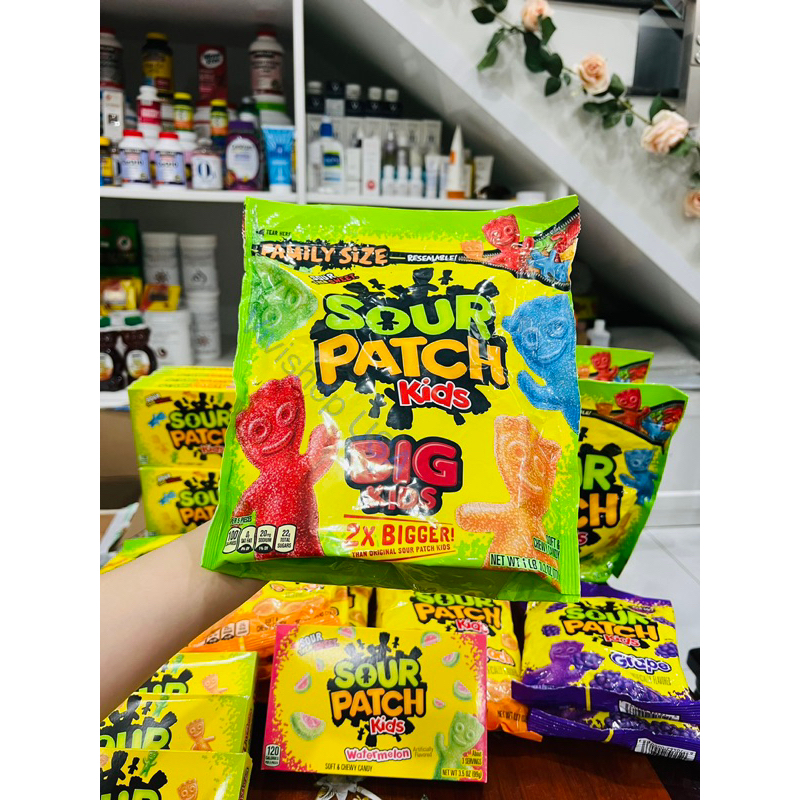 KẸO DẺO SOUR PATCH KIDS TỔNG HỢP NHIỀU SIZE NHIỀU VỊ