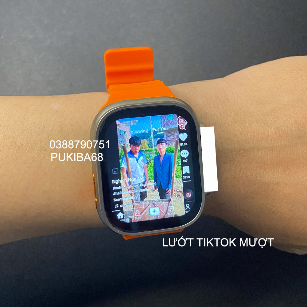 Đồng Hồ Thông Minh Pukiba S8 Ultra Vip Lắp Sim 4G, Nghe Nhạc, Chơi Game, Lướt TikTok, FB, Youtube, ... | BigBuy360 - bigbuy360.vn