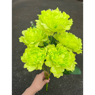 Chùm Hoa Mẫu Đơn - Hoa Lụa Cao Cấp