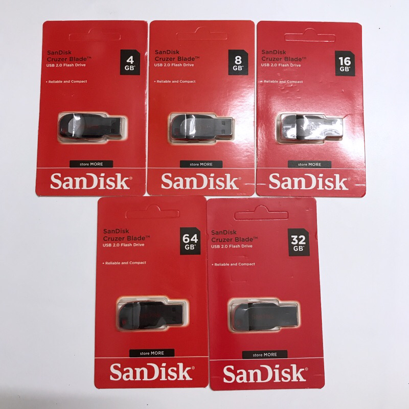 Usb Sandis Cruzer Blade 64GB 32Gb 16GB 8GB 4GB Usb Mini Nhỏ Gọn Tốc Độ Nhanh