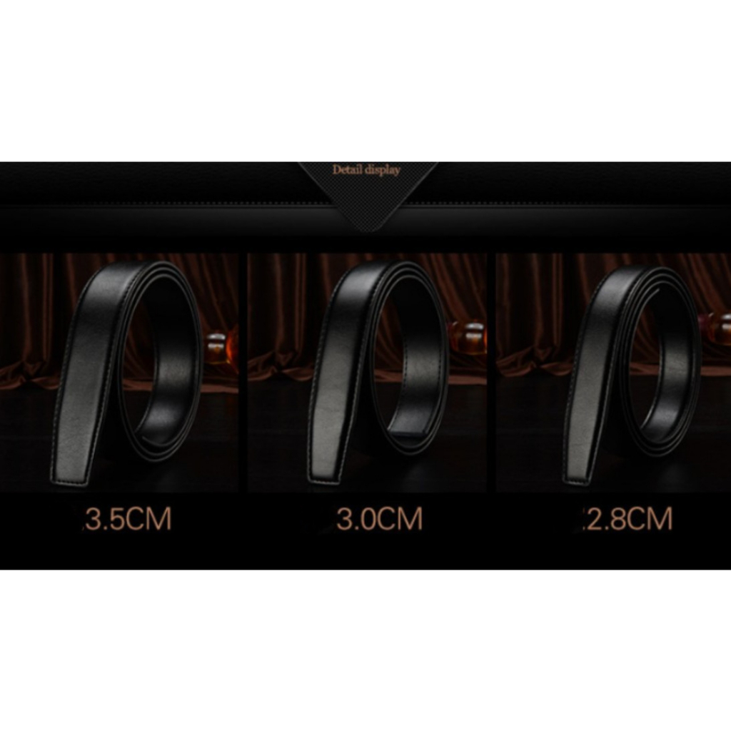 Bản 2,4cm-2,8cm KHOÁ CÀI : Thắt lưng Nam Cao Cấp- DA BÒ TRƠN 100% -CAM KẾT HÀNG TUYỆT