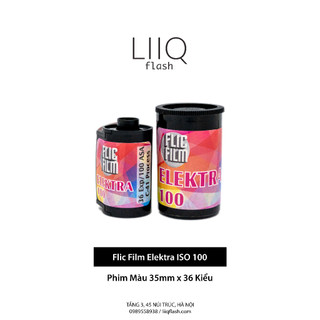 Phim flic film elektra iso 100, màu color, 135/35mm x 36 kiểu, in date cho máy chụp ảnh film - liiq flash