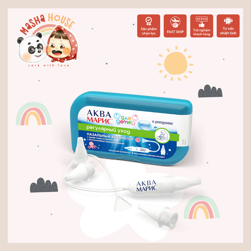 Hút Mũi Nga Aqua Maris Cho Bé Từ Sơ Sinh