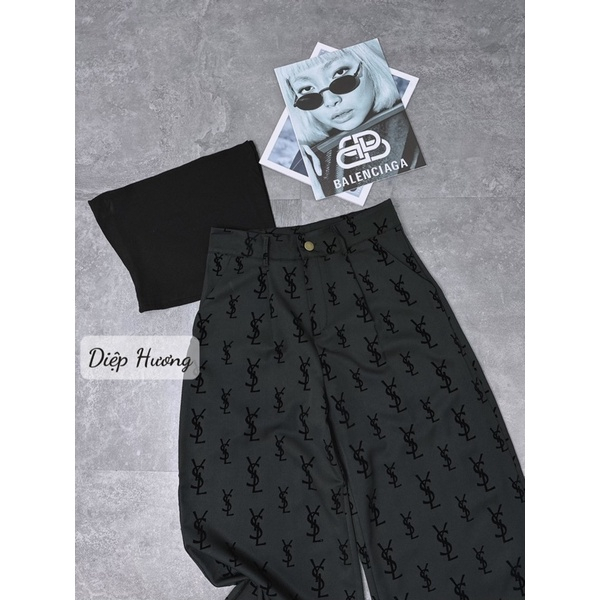 Quần suông lụa Y . S . L lưng cao tôn dáng, Quần suông lụa tôn dáng | BigBuy360 - bigbuy360.vn