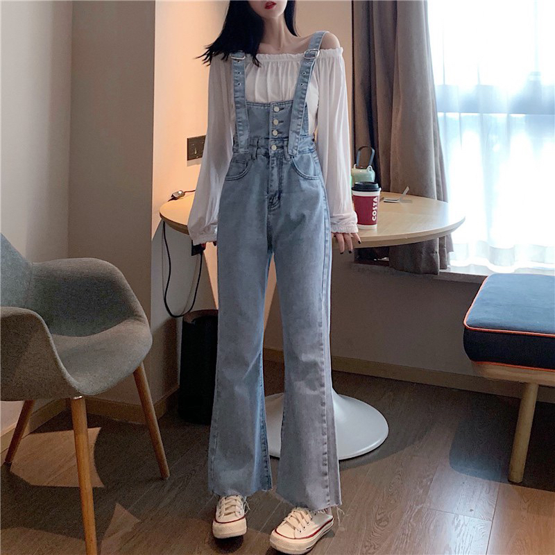 Quần yếm jeans, quần yếm dài, yếm jeans si