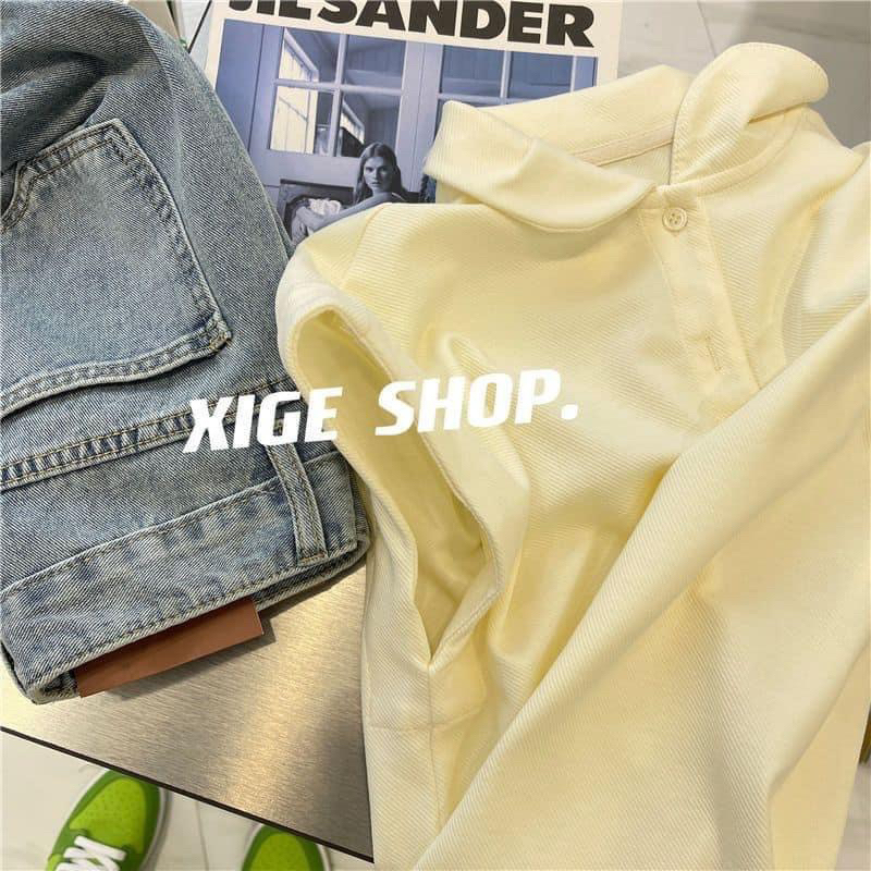 ÁO PHÔNG NỮ POLO CỔ SEN