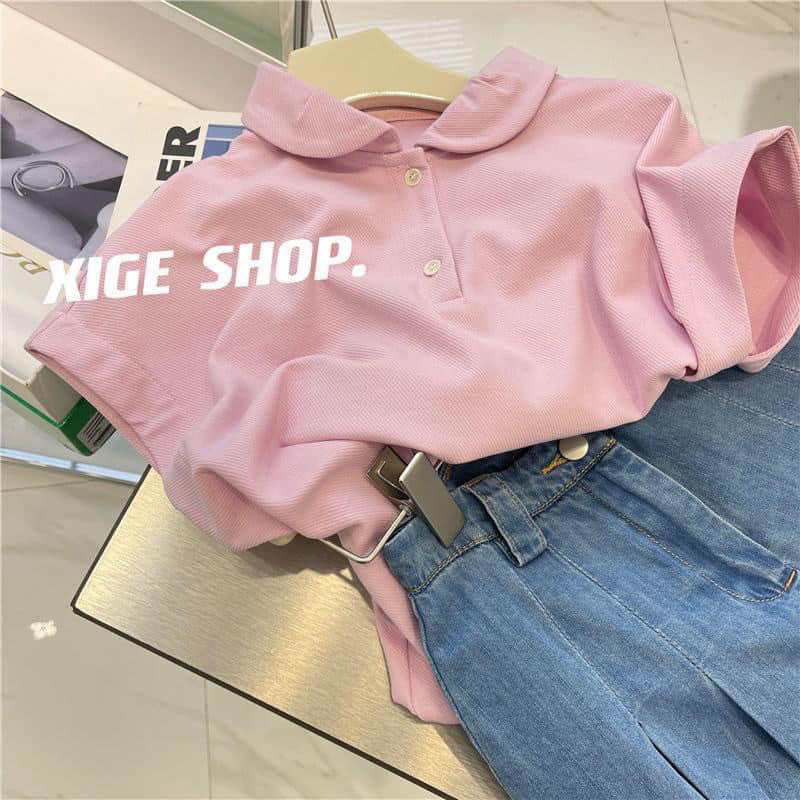 ÁO PHÔNG NỮ POLO CỔ SEN