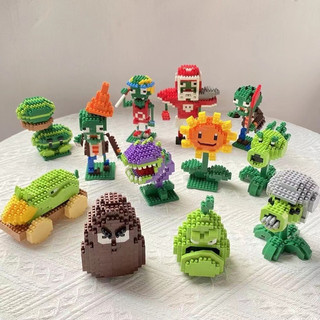 Lắp ghép zombie, đồ chơi lắp ráp plants vs zombies, mô hình zombie chất liệu cao cấp cho bé