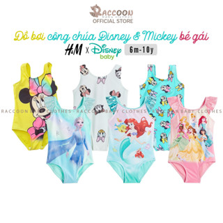 Đồ bơi bé gái liền thân hai dây hoạt hình công chúa Disney / Elsa / Mickey xuất dư