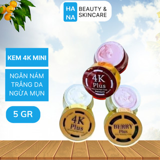 Kem 4k mini plus thái lan 5gr - kem face dưỡng trăng da mặt ngăn nám tàn nhang - hana