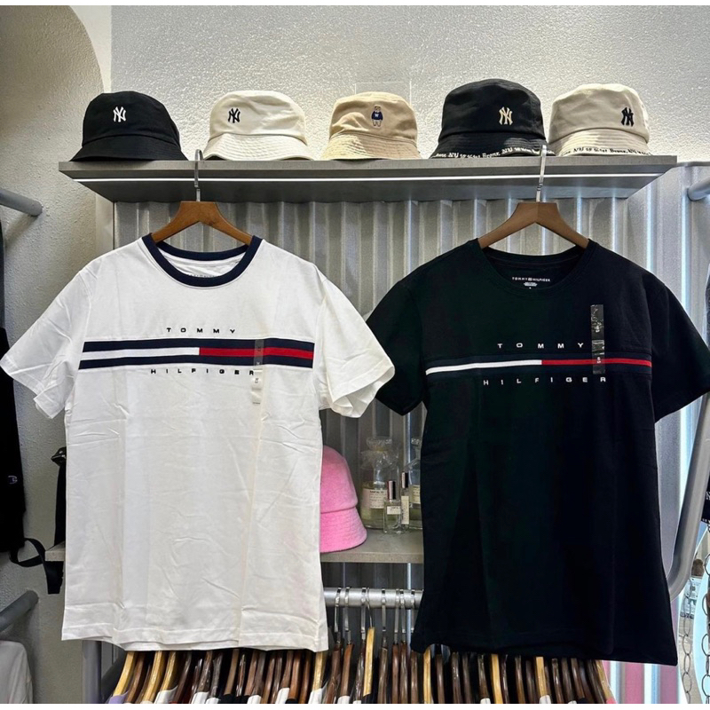 Áo thun Tommy sọc màu Unisex, áo phông tee cá tính nam nữ