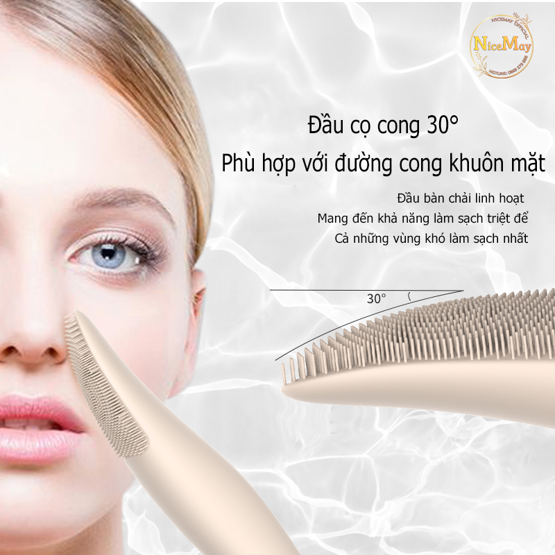 Máy Rửa Mặt Cao Cấp NICEMAY MR2275 Làm Sạch Sâu Lỗ Chân Lông, Dầu Thừa Cặn Bã Nhờn