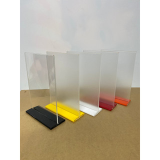 Standee Menu mica A4,A5,A6 2 mặt đế lùa, đủ màu sắc
