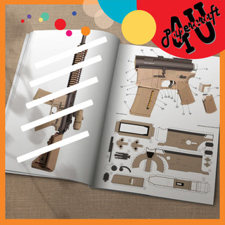 Mô hình giấy 3D , đồ chơi lắp ráp mô hình giấy Mk-18 tỉ lệ 1:1 - Giành cho người chơi mô hình giấy