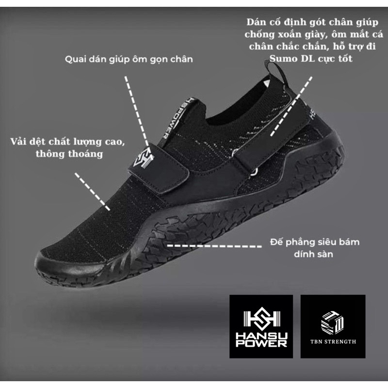 HSPOWER SLIPPER DEADLIFT BẢN CAO CẤP bảo hành chính hãng HANSUPOWER tại Việt Nam , Deadlift, Squat, Gym Powerliftinga