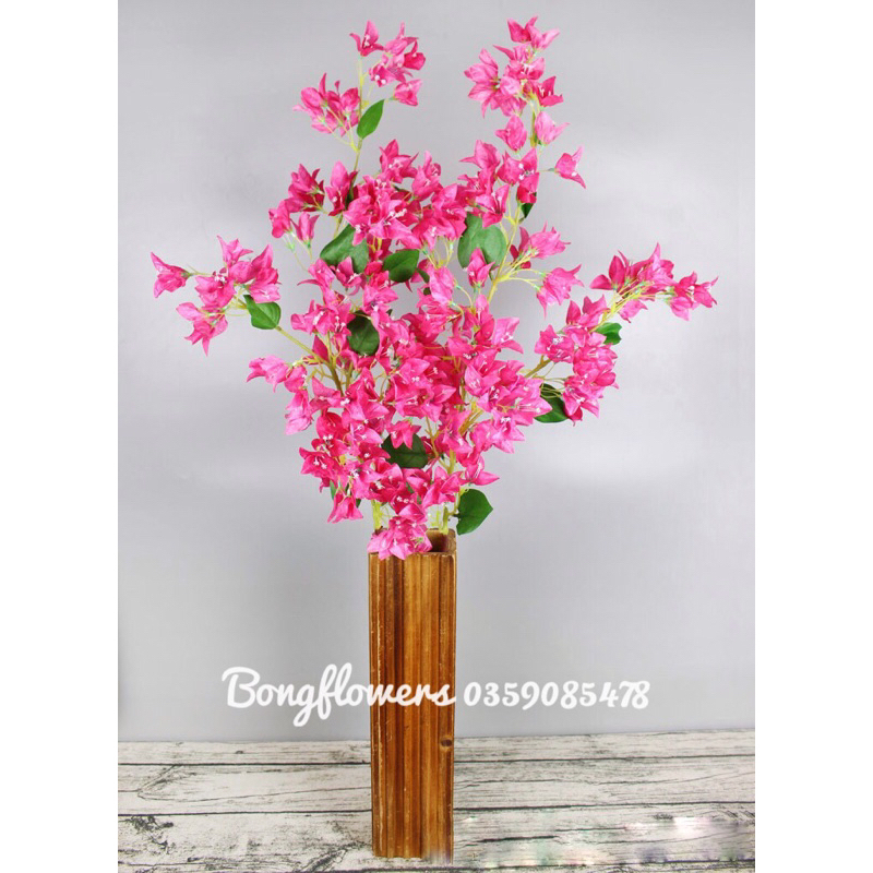 Cành hoa giấy giả dài 100cm decor siêu xinh