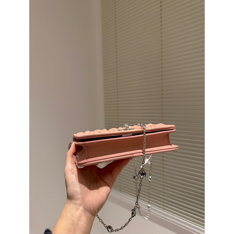 Túi đeo chéo MiuMiu da cừu cực mềm full box pink