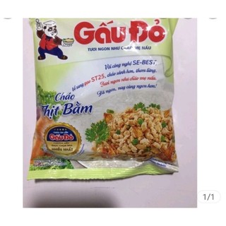 Cháo gấu đỏ vị thịt bằm