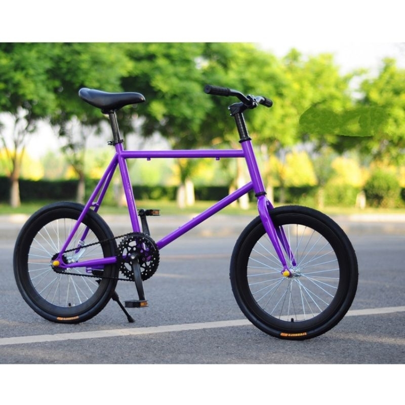 Xe đạp fixed gear 20 inch nhỏ gọn nhẹ màu sắc cá tính