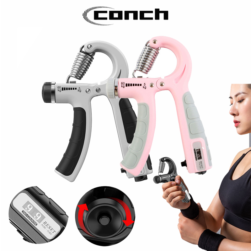 Kìm Bóp Tay Kìm Tập Cơ Tay Dụng Cụ Tập Gym Tại Nhà Điều Chỉnh Lực Có Đếm Số 5-60kg