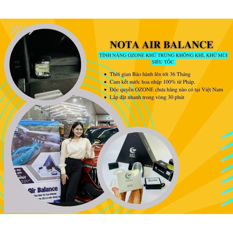 KHẾCH TÁN NƯỚC HOA Ô TÔ, KHỬ MÙI NOTAVIETNAM.VN
