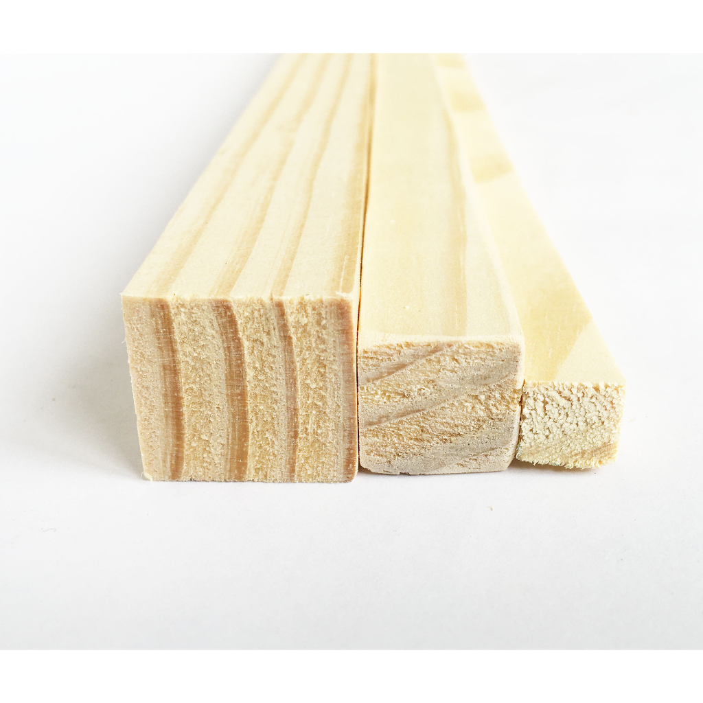 Thanh gỗ thông vuông 1.5cm x 1.5cm dài 1m5 hàng nhập khẩu dùng để làm nội thất, trang trí, decor,..