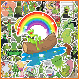 Set 50 cái Sticker Kermit chống nước, Hình Dán Kermit The Frog, Decal Ếch Kermit cute dán vali, laptop