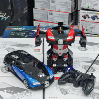 Xe đồ chơi biến hình, xe điều khiển từ xa, xe biến hình robot, xe robot biến hình siêu đẹp, có pin sạc
