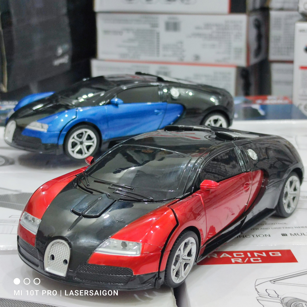 Xe đồ chơi biến hình, xe điều khiển từ xa, xe biến hình robot, xe robot biến hình siêu đẹp, có pin sạc