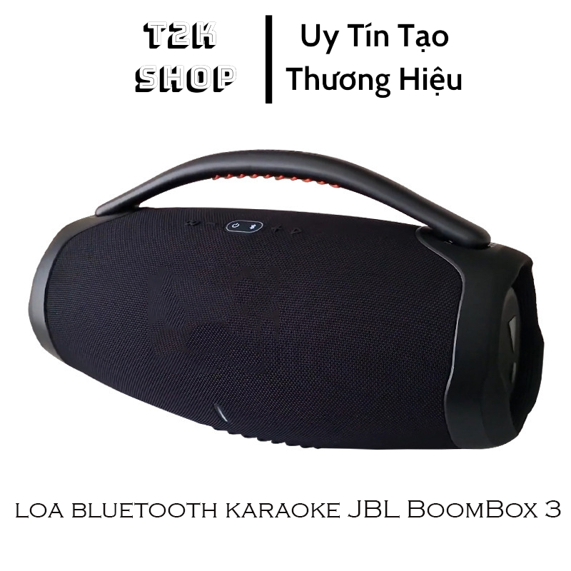 Loa Bluetooth Karaoke JBL BoomBox 3 Bass Mạnh Âm Thanh Lớn Cực Đỉnh Công Suất Lớn Kèm 2 Micro Không Dây