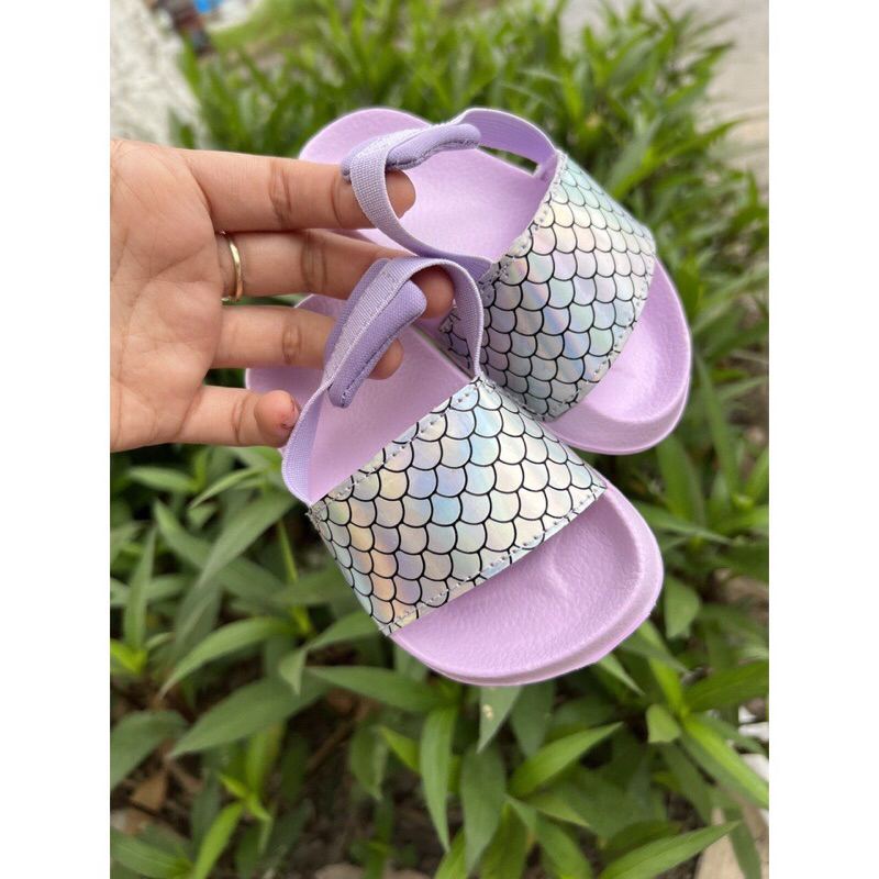 Dép lê quai ngang siêu nhẹ chống thấm nước có quai sau chắc chắn cho bé trai bé gái từ 1-5 tuổi