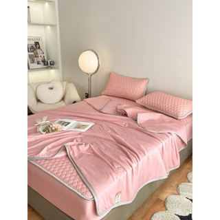 💦💦chiếu điều hòa tencel cao su non💦💦 tặng kèm 2 vỏ gối,chăn hè 4 món êm mát hàng hót 2023