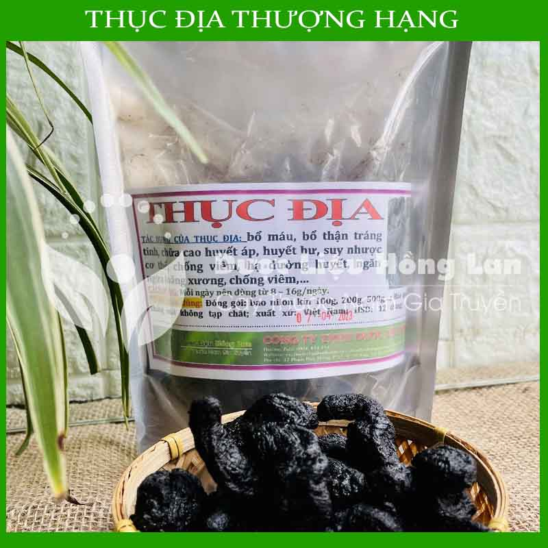 Thảo dược THỤC ĐỊA khô sạch loại 1 đóng gói 500gram - Congtyduoclieuhonglan