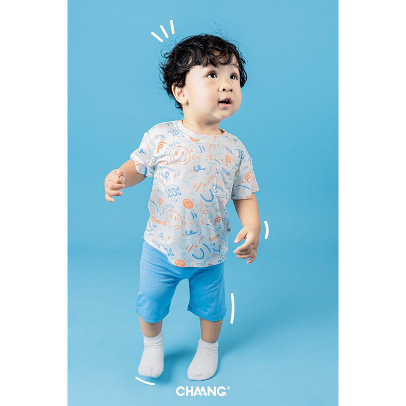 Chaang bộ cộc túi ngực bé trai, bộ ba lỗ nơ vai bé gái SS23