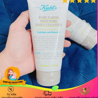 Sữa rửa mặt đất sét Kiehls thu nhỏ lỗ chân lông kiềm dầu cho da