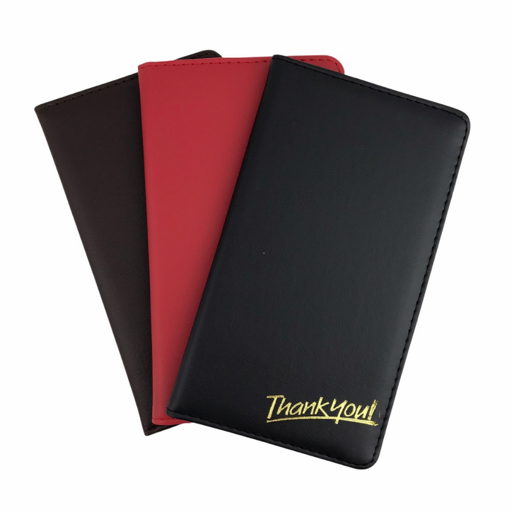 Bìa menu tính tiền da VĐ 301 12x20cm