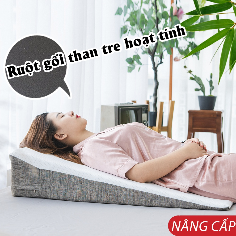 Gối chống trào ngược dạ dày cho người lớn HI-SLEEP thế hệ thứ 2 - Giúp thông thoáng đường thở - Chống trào ngược dịch