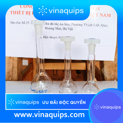 Bình định mức thủy tinh trắng